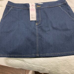 Lilly Pulitzer Dark Blue Denim Mini Skirt